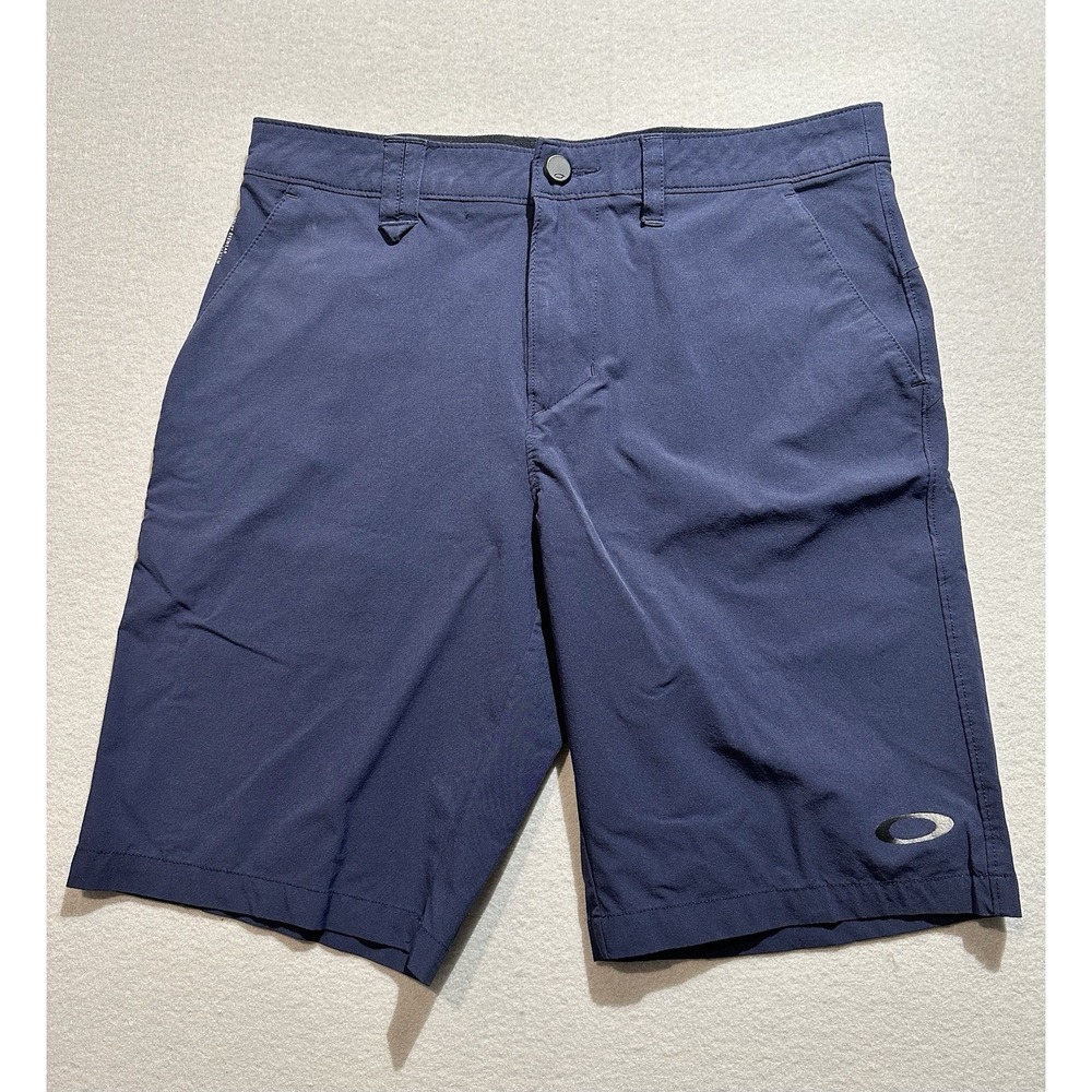 Oakley Golf Shorts Mens 30 Navy Stretch Performance Athletic Casual